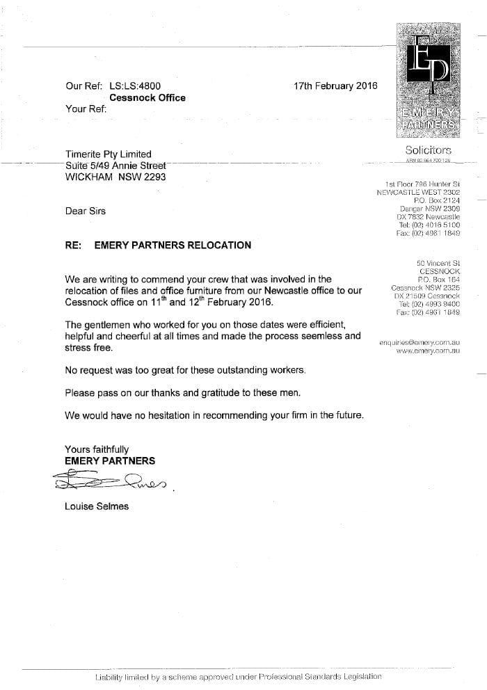 Emery Partners Reference
